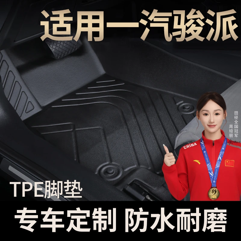 适用于一汽骏派D60TPE全包围汽车脚垫双层可拆卸防水耐磨易清洁