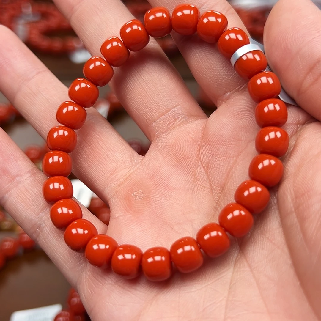 南红玛瑙未镶嵌手链