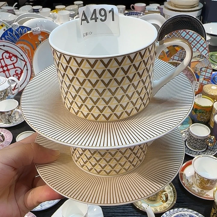 淡***梦瓷片两杯碟两杯碟