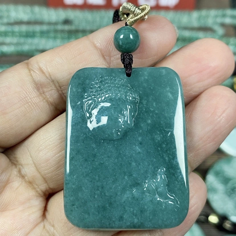 【闪购商品】翡翠颈饰未镶嵌玉吊坠翡翠玉佛观天下