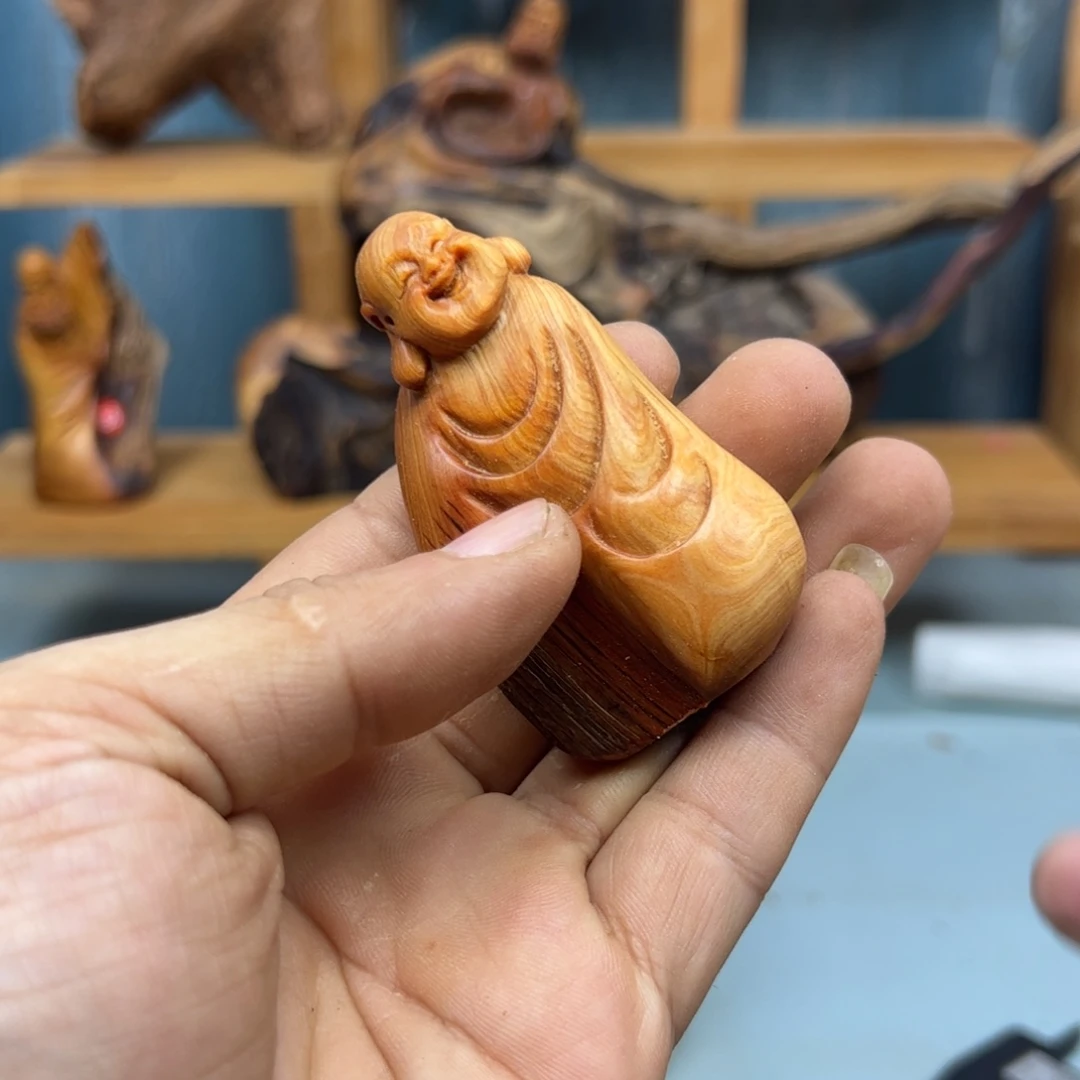 老***果木崖柏木摆件手把件