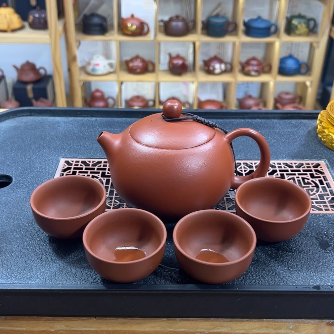 紫砂紫砂胖西施（一壶四杯）