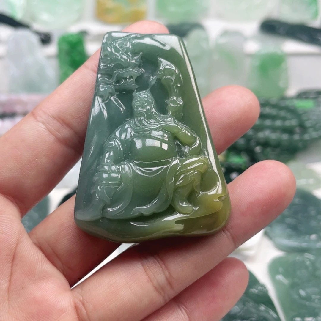 翡翠颈饰未镶嵌翡翠挂件