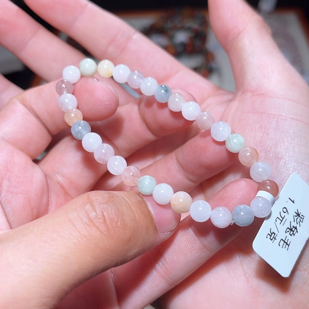 水晶手链未镶嵌186号主图手串  6+