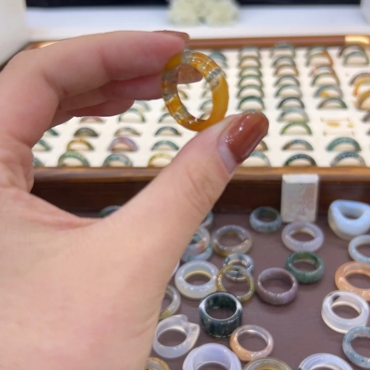 玛瑙/玉髓合金戒指60港20