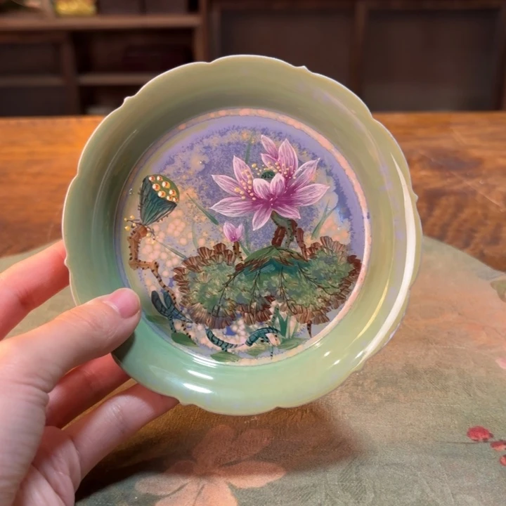 柴烧纯手工手绘陶瓷