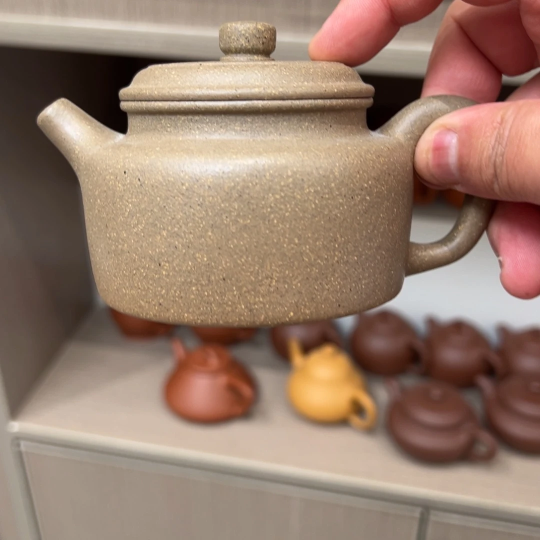 茶壶紫砂瑕疵200cc青降坡
