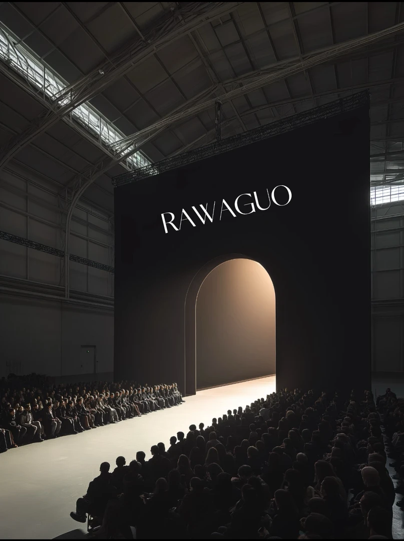 【RAWAGUO】韩版时尚宽松圆领长袖T恤W2199