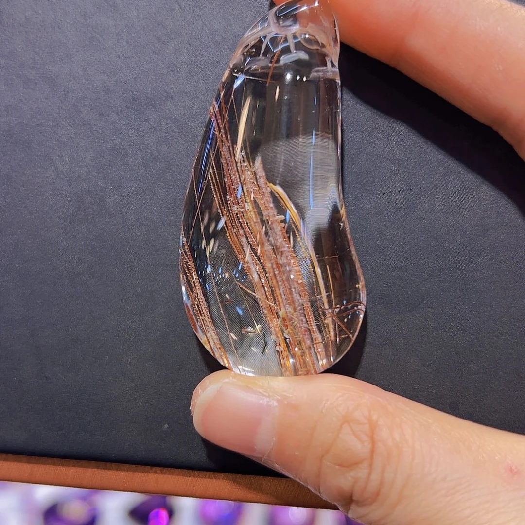 未镶嵌颈饰发晶吊坠