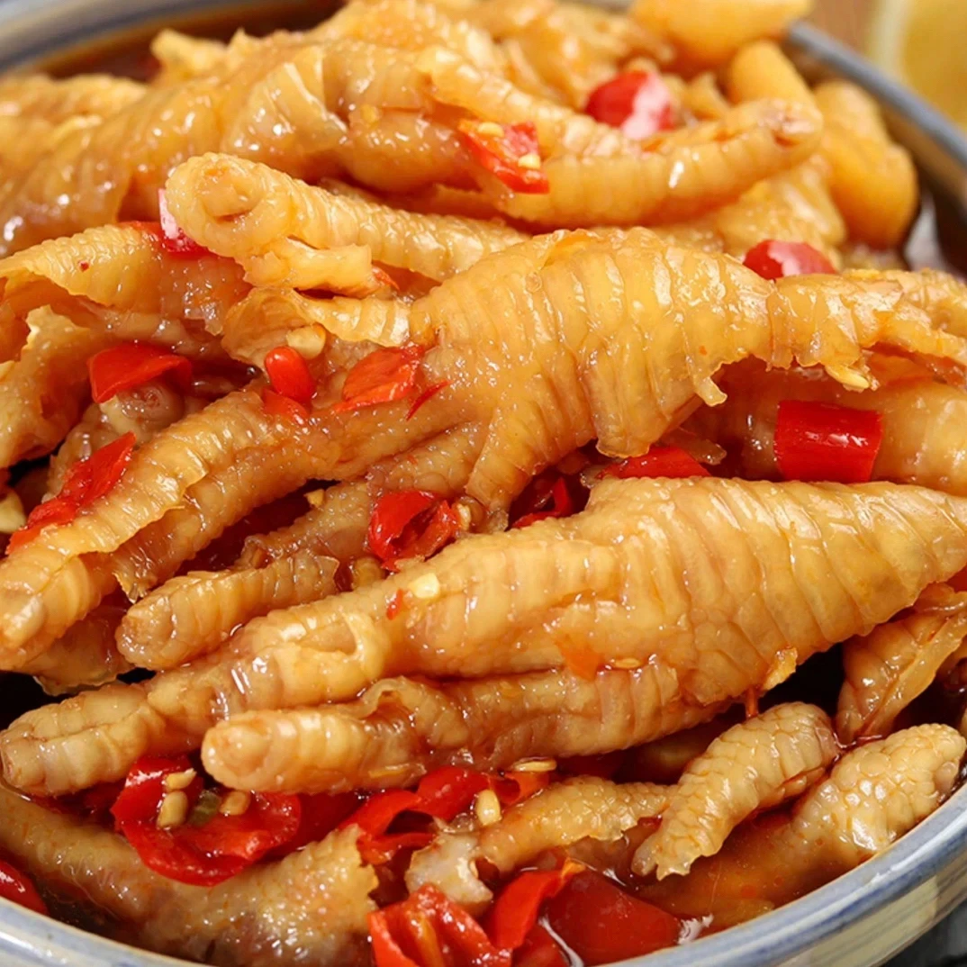 【无骨鸡爪】夏日到手2斤直播福利泡椒正宗网红酸辣脱骨鸡爪子