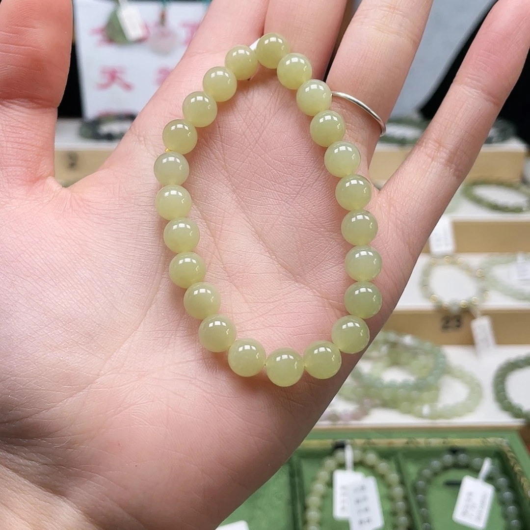 S***.和田玉未镶嵌手链