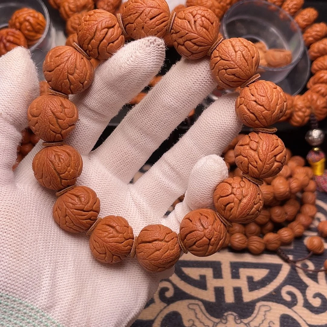 手串桃核精品红魔铁将军1.8