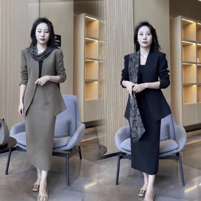 2025新款时尚修身显瘦气质优雅法式减龄名媛洋气百搭两件套