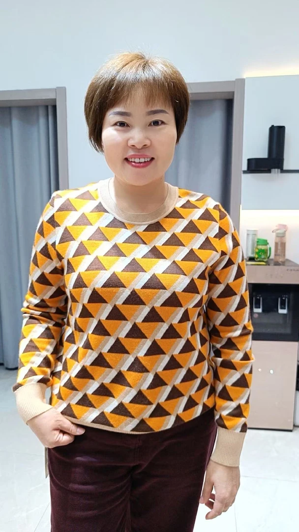 秋冬低领刺绣款T恤72261