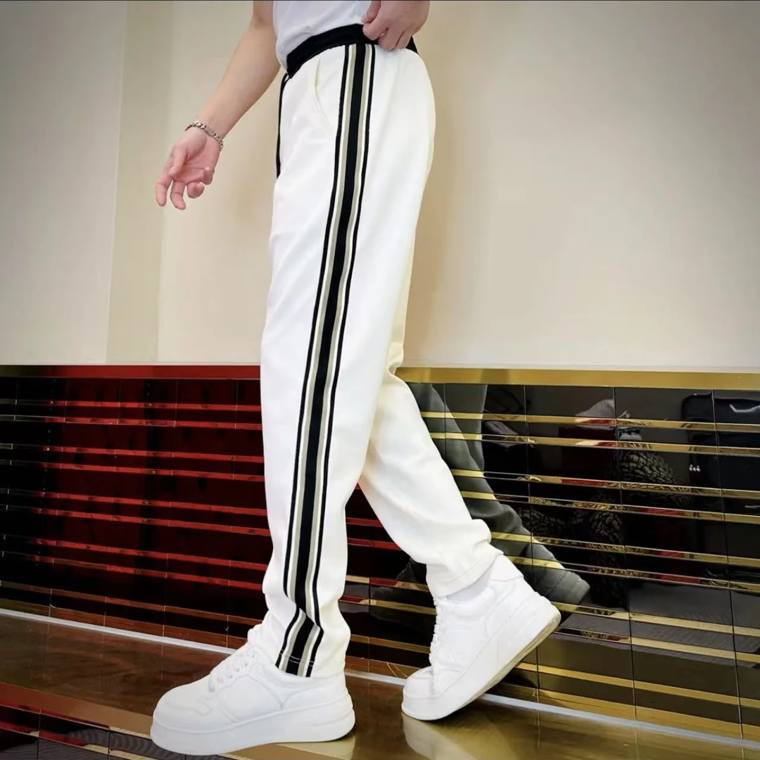 2025春季垂感直筒裤男士时尚潮流运动休闲裤百搭