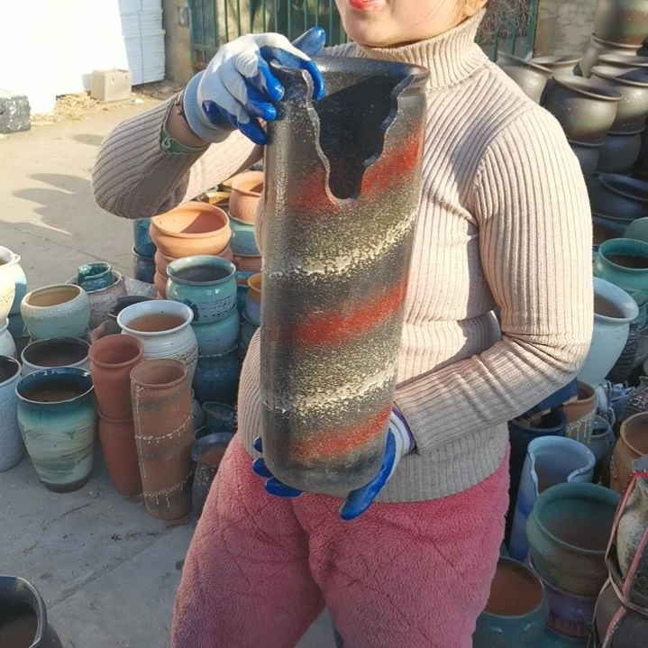 红陶口14高42瑕疵