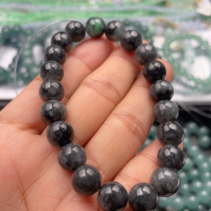 翡翠未镶嵌手链散珠多样性发自选21个