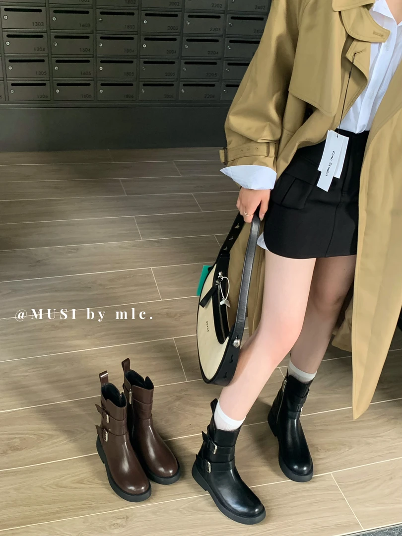 名利（1530-2#）法式贵气百搭短靴