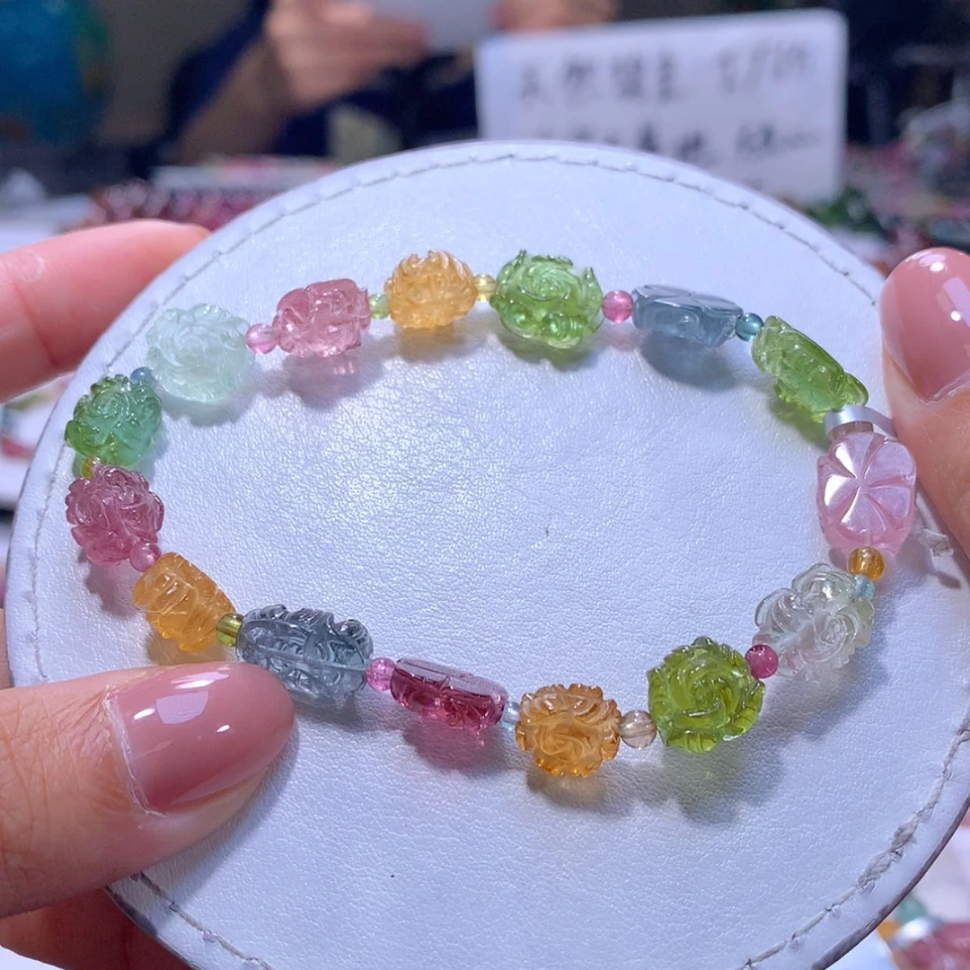 【闪购商品】未镶嵌手链碧玺10m