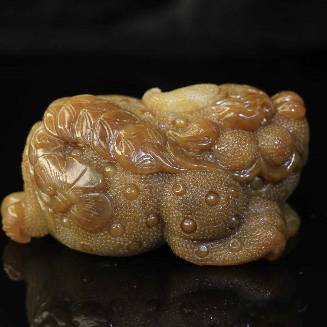 29和田玉且末糖手把件/000052上海嘉禾拍卖