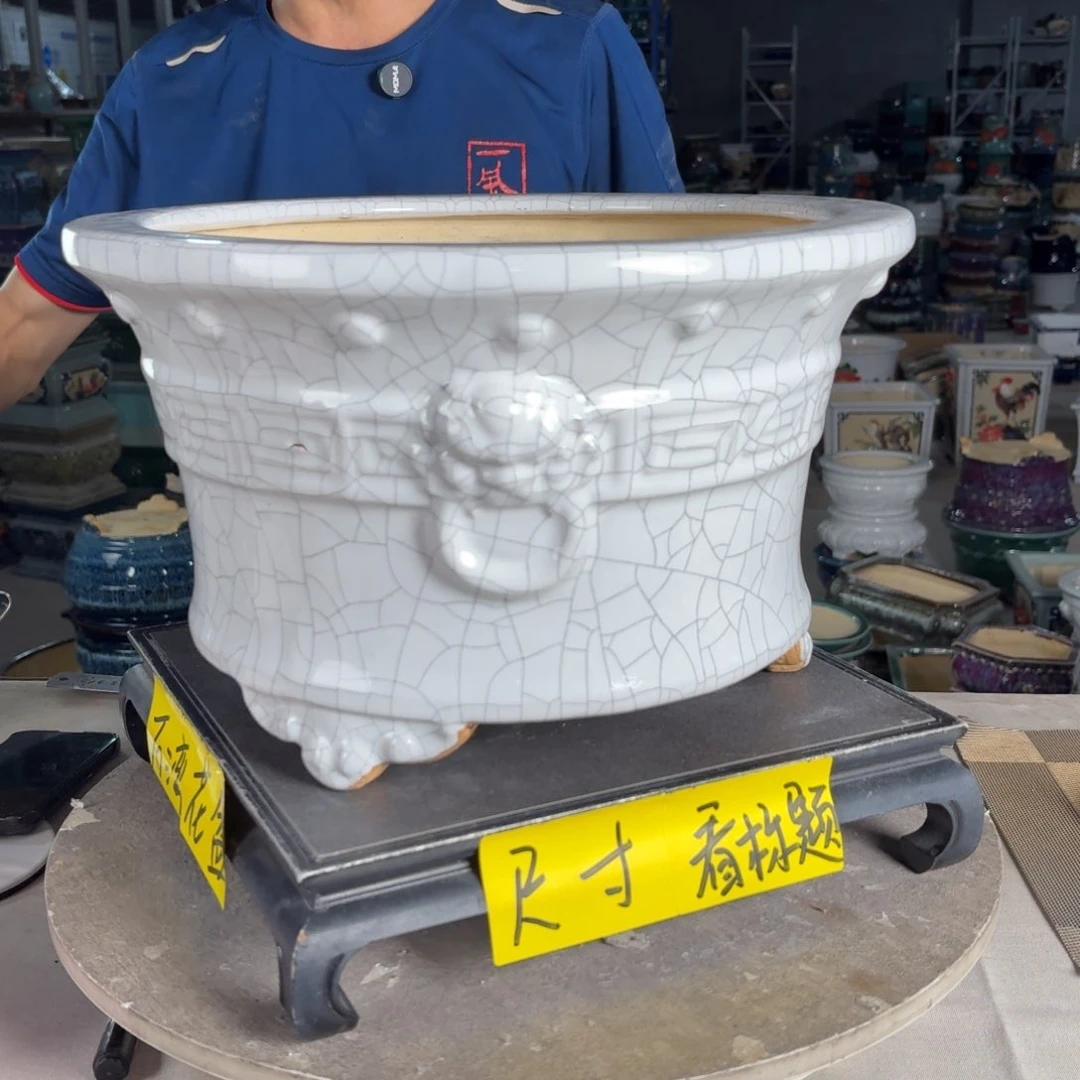 一风堂石湾花盆 内29*17微瑕
