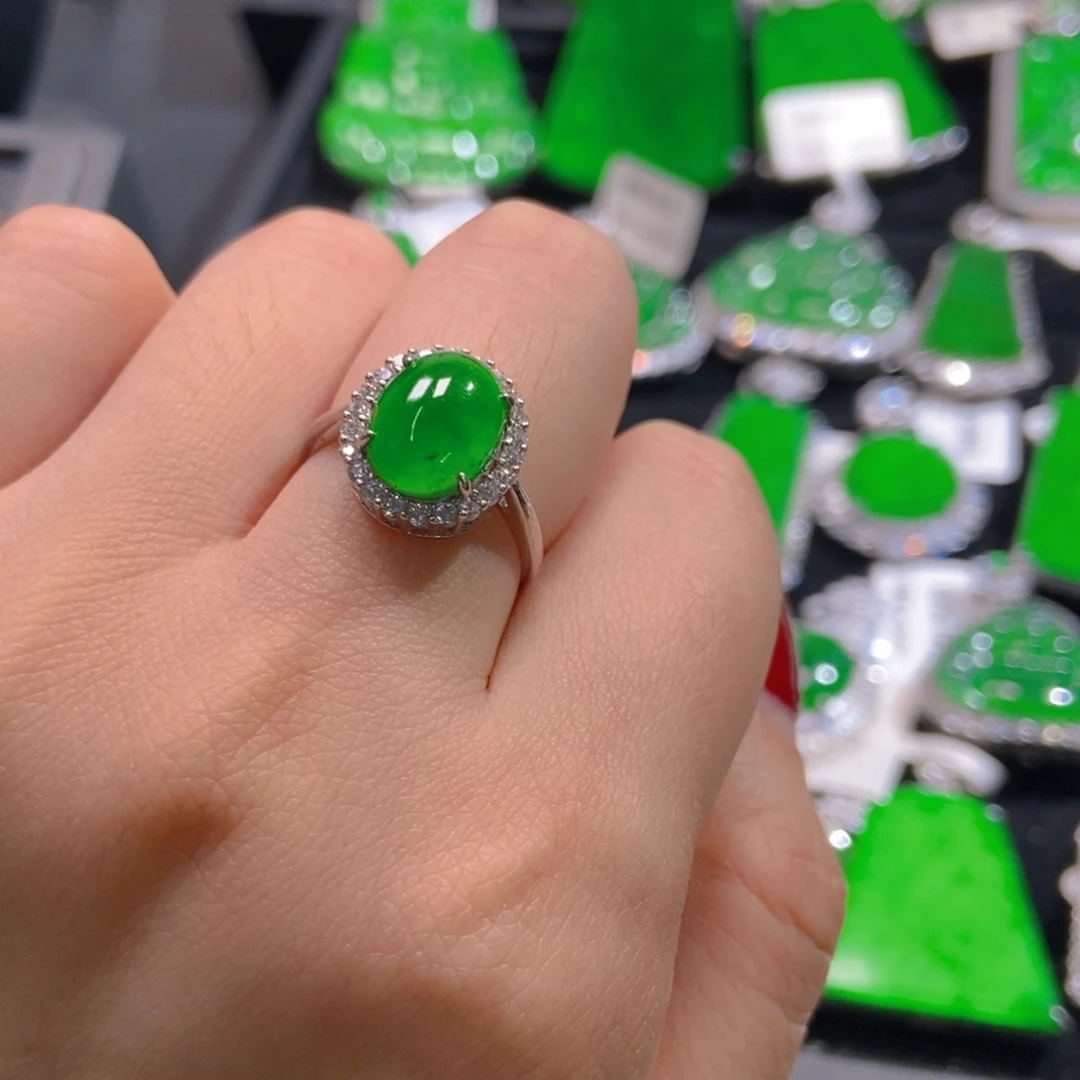 翡翠吊坠(不含链)银S925镶嵌