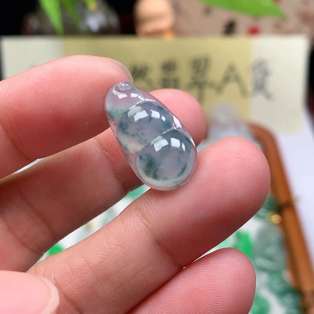 翡翠散珠缅甸天然A货翡翠冰种豆子