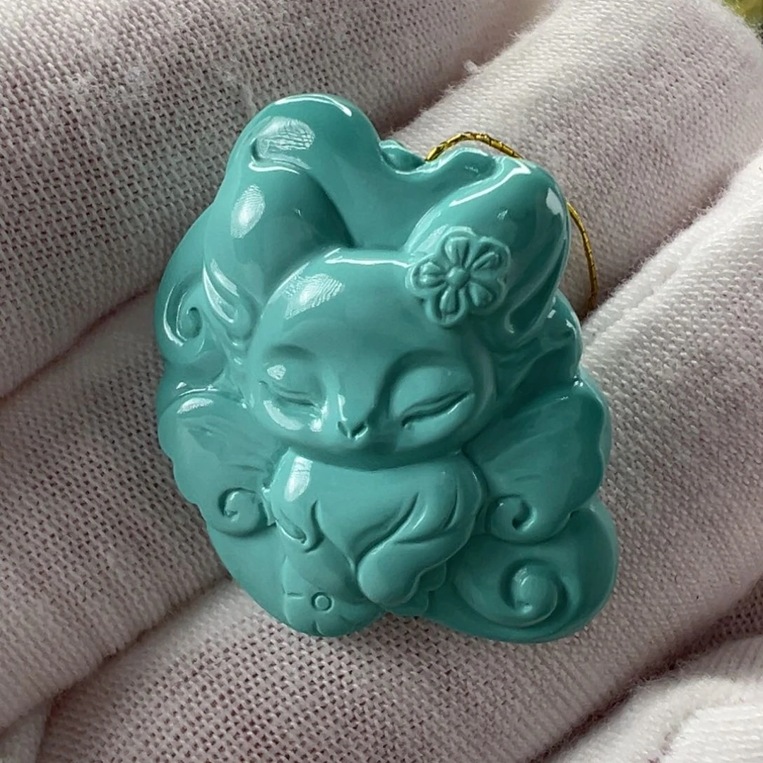 未镶嵌绿松石配饰22*25mm