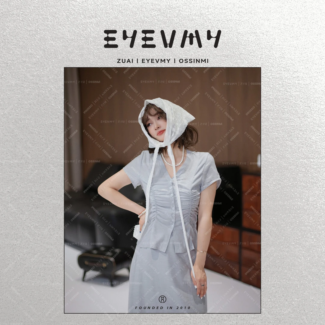 【白茶轻量套装】羊毛混纺收腰设计感上衣+中长A裙