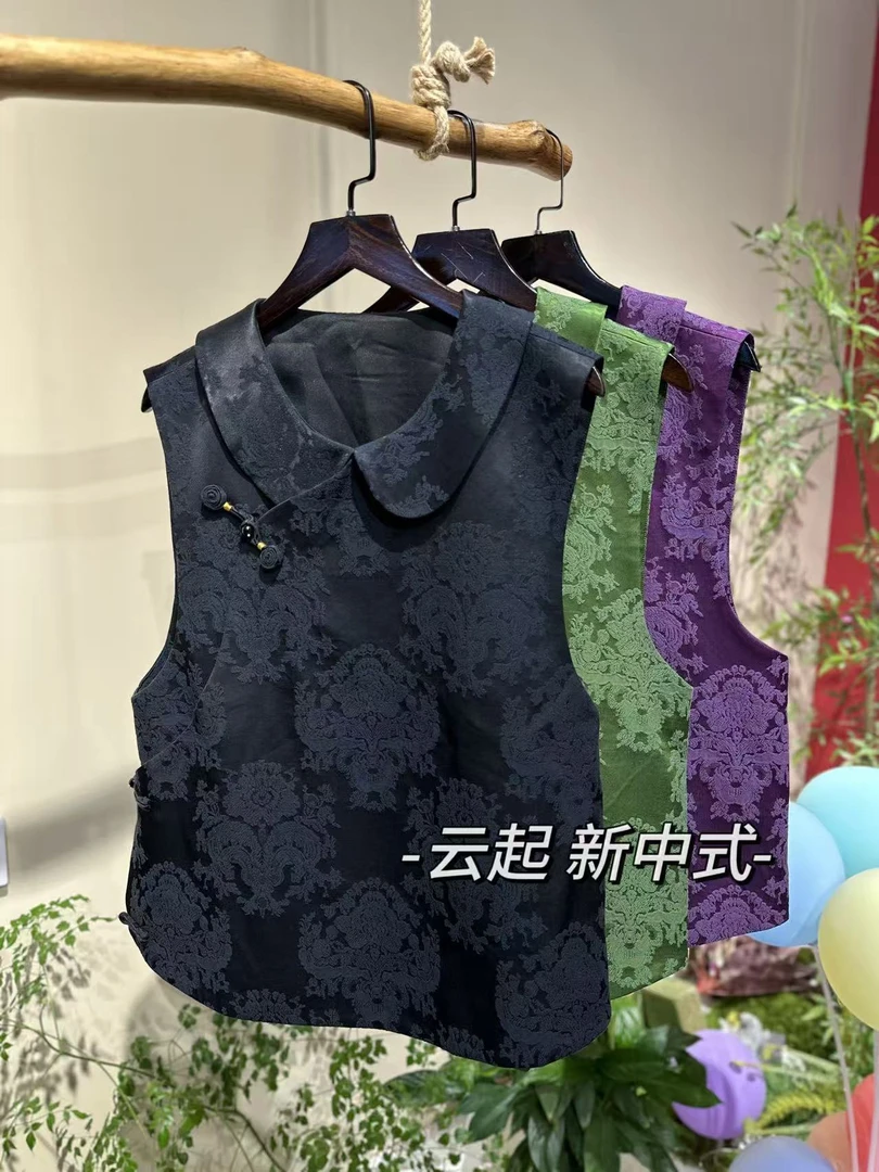 FJ【栖迟】新中式国风百搭马甲女款