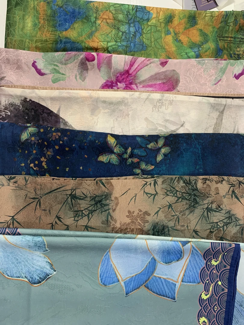 X046 综合链接 香云花萝龙鳞纹龟裂纹蚕丝羊毛 时尚百搭