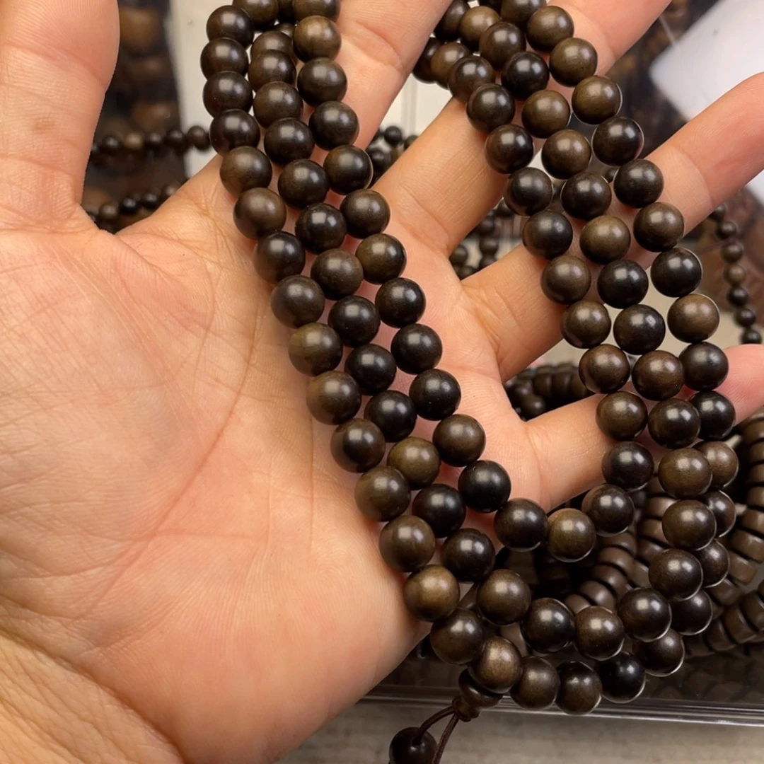 檀香木手串/手链印度老山檀香0.8阴沉