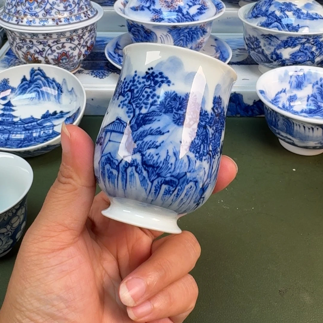 景德镇纯手绘茶具圆圆205