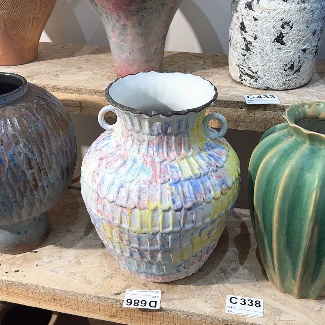 紫砂花瓶景德镇陶瓷高度