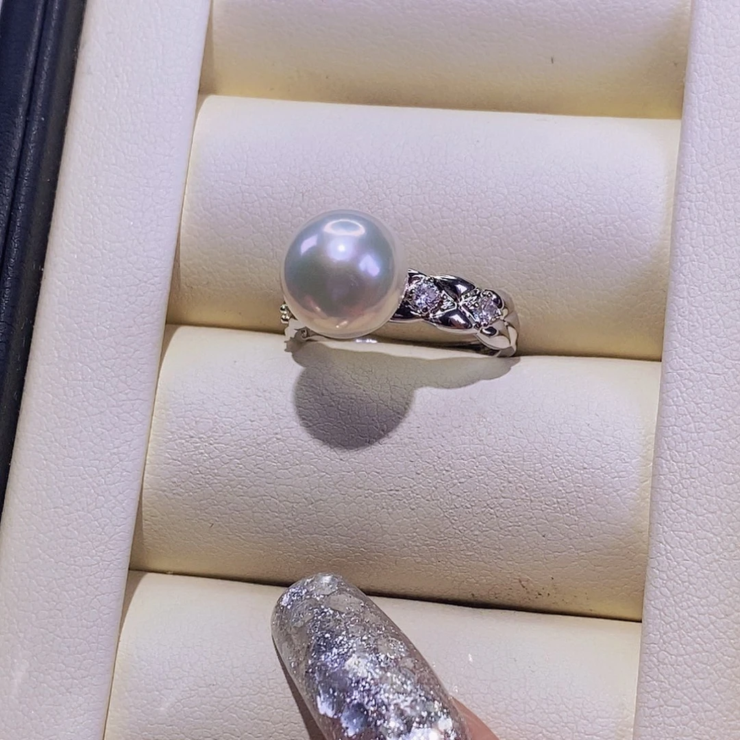 戒指合金淡水珍珠