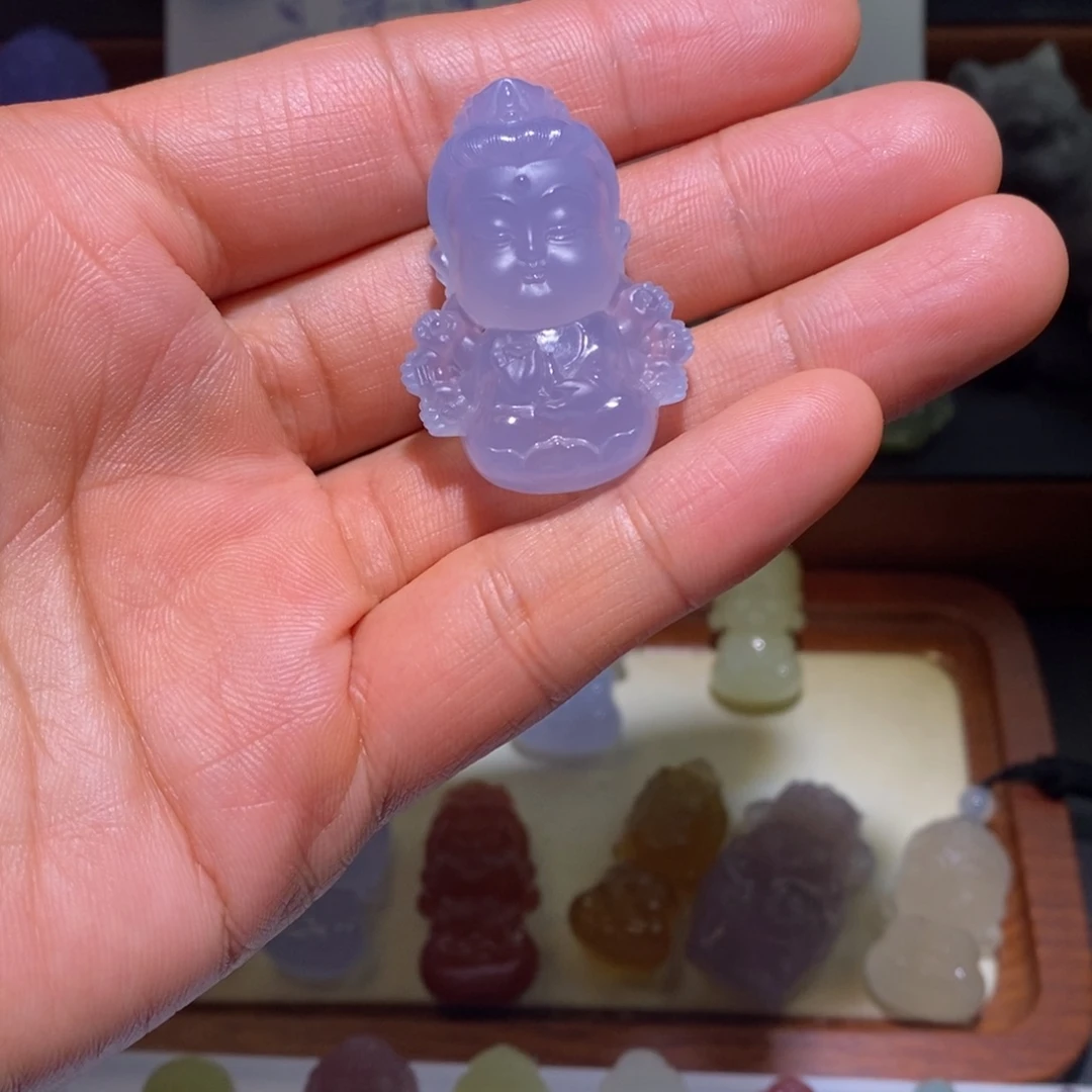 *****玛瑙/玉髓未镶嵌颈饰千手宝宝佛