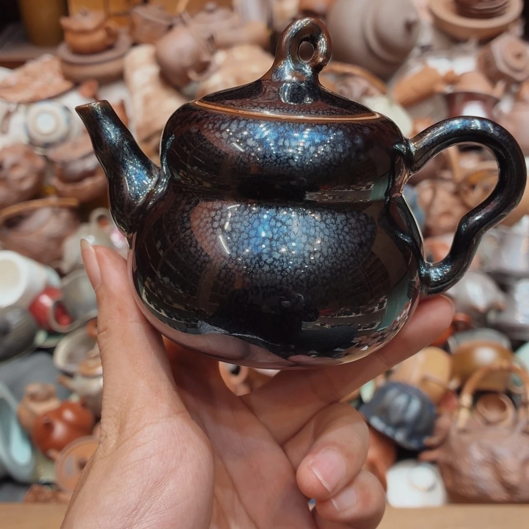 柴烧老岩泥高温茶器皿