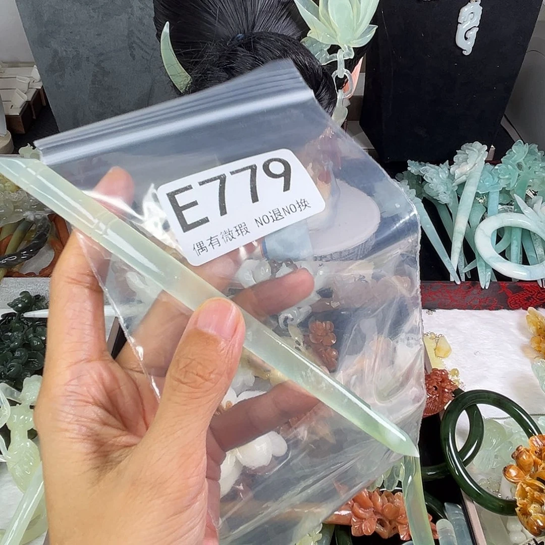 岫玉未镶嵌发饰J****T