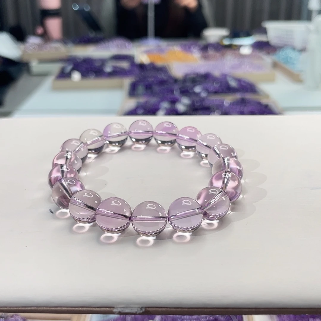 未镶嵌手链水晶小*~玻利维亚紫水晶11m+