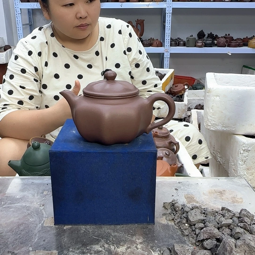 茶壶紫砂宜兴紫砂壶瑕疵处理