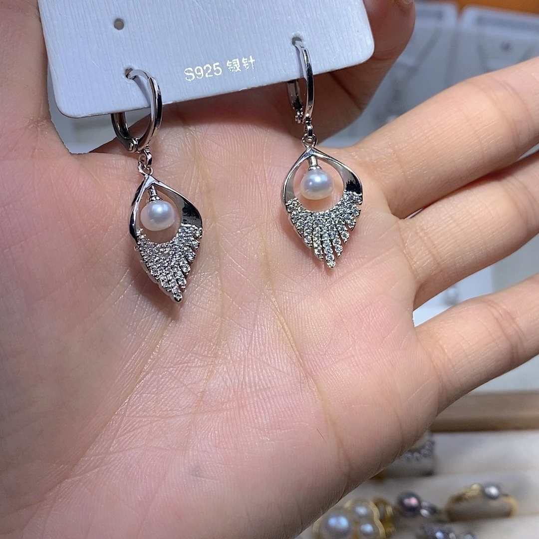 淡水珍珠未镶嵌耳饰