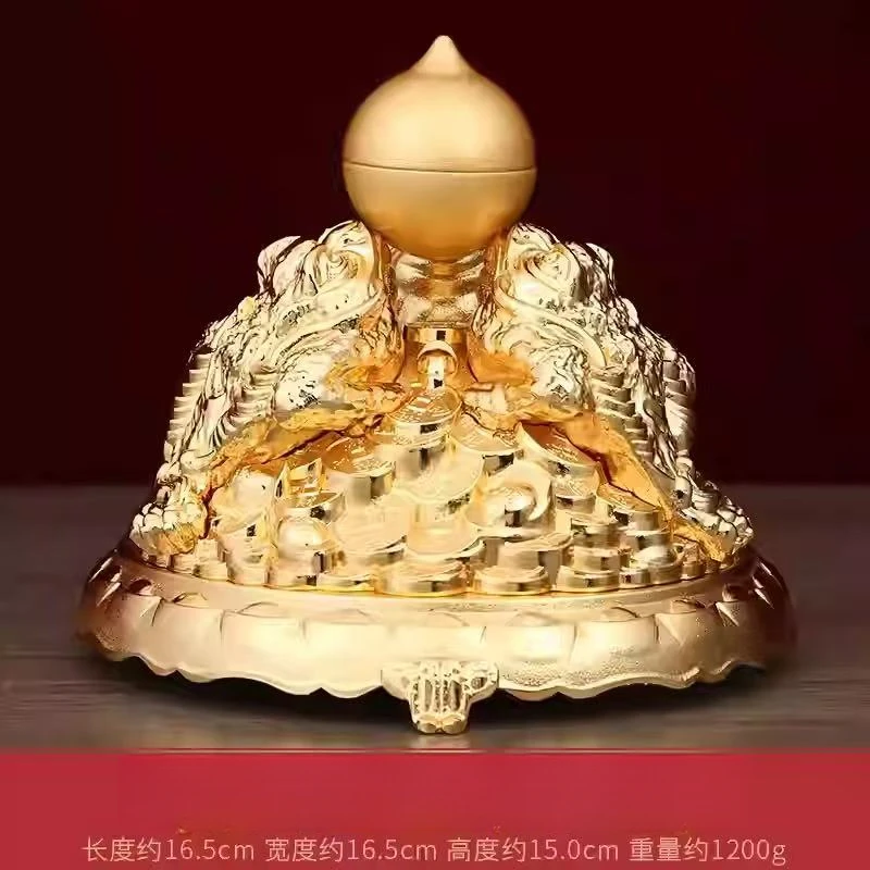 2026马年九宫南方金色三重彩新款蟾摆件公司客厅摆设礼品