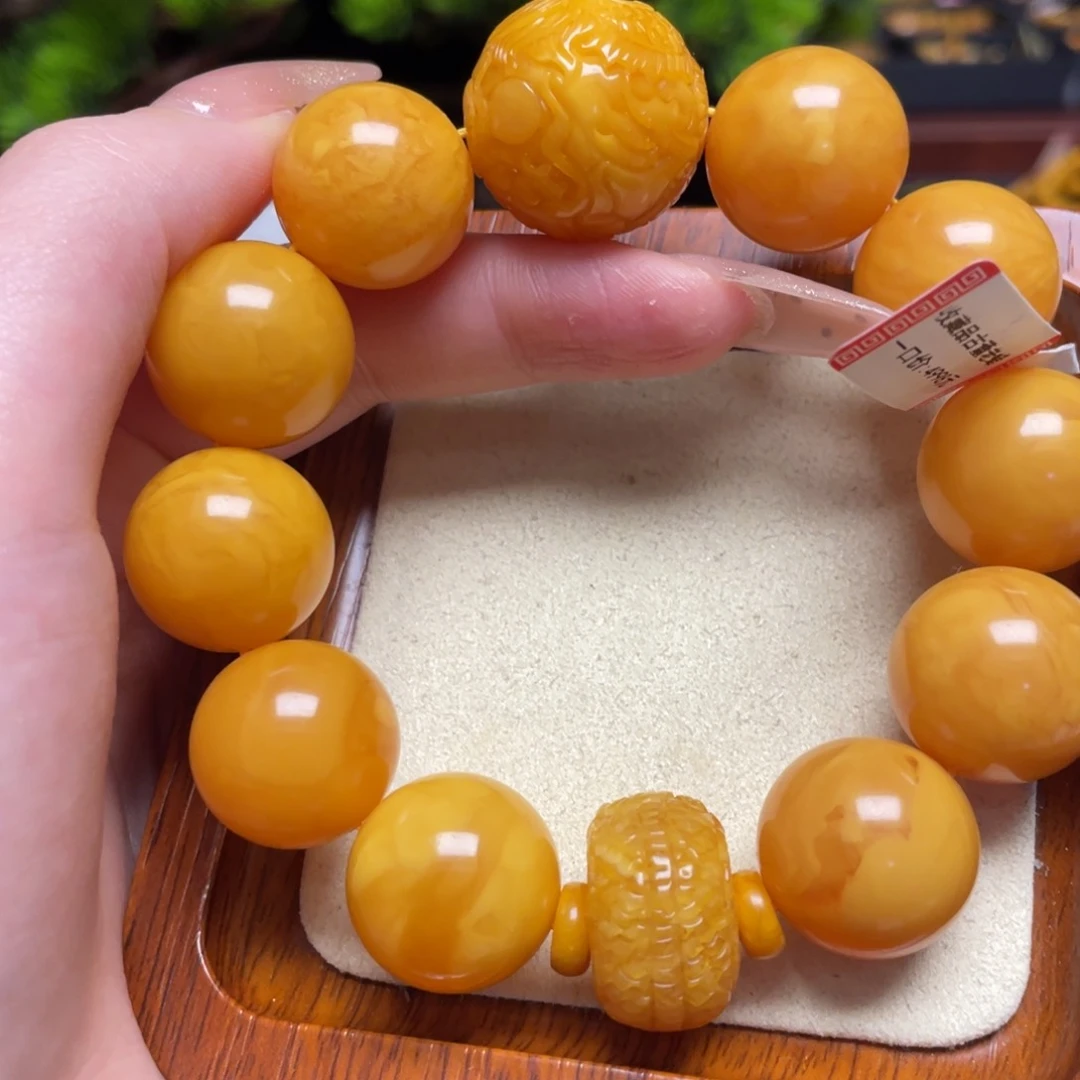 蜜蜡手链未镶嵌手串