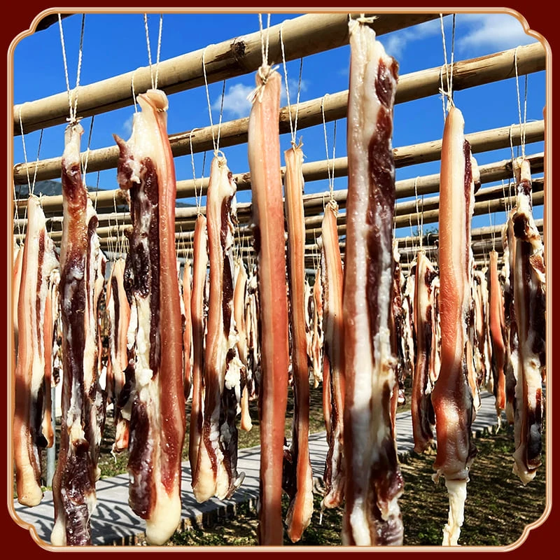 广腊坊白腊肉农家自然风干咸香可口肥而不腻500克起