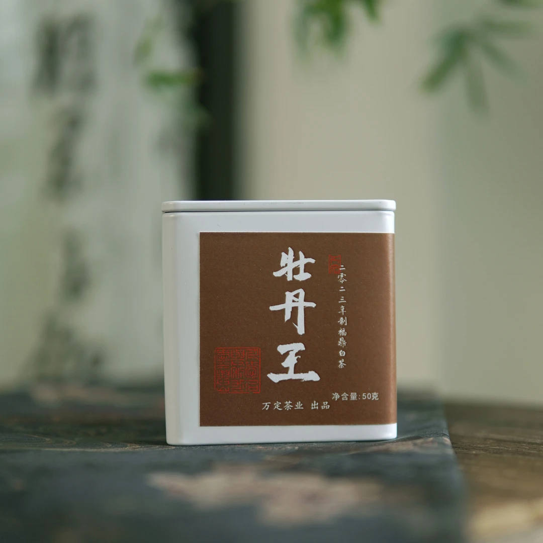 【牡丹王】 2023 福鼎白茶 白牡丹 花香毫香 散茶 50克 罐装