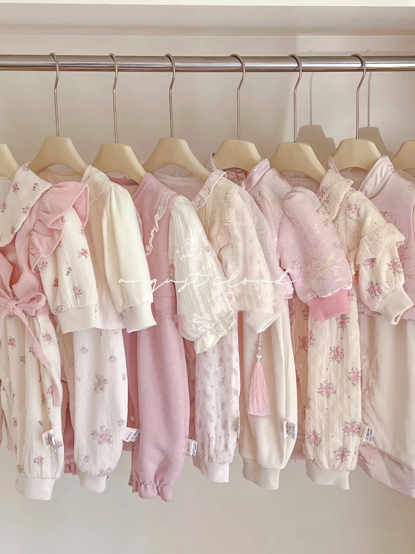 【69-159】限定甜美连体衣爬服包屁洋气韩系哈衣爬服宝宝幼儿ins风