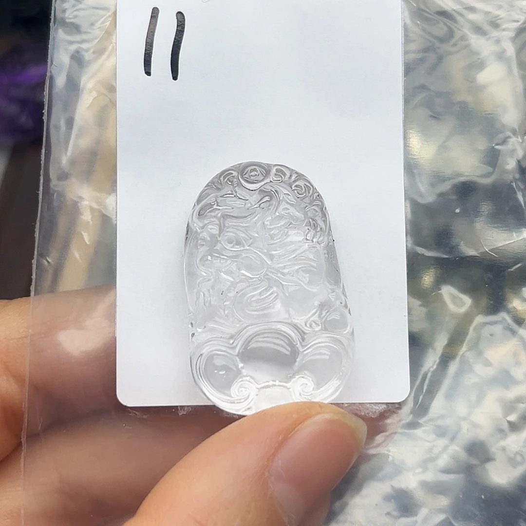 紫晶颈饰未镶嵌白水龙11号