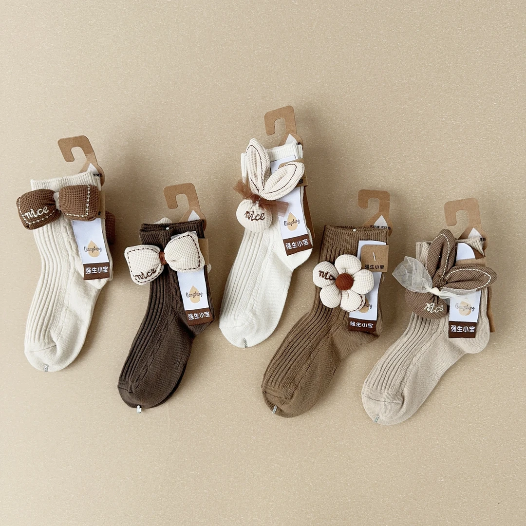 高端童袜强生小宝儿童饰品袜直板袜