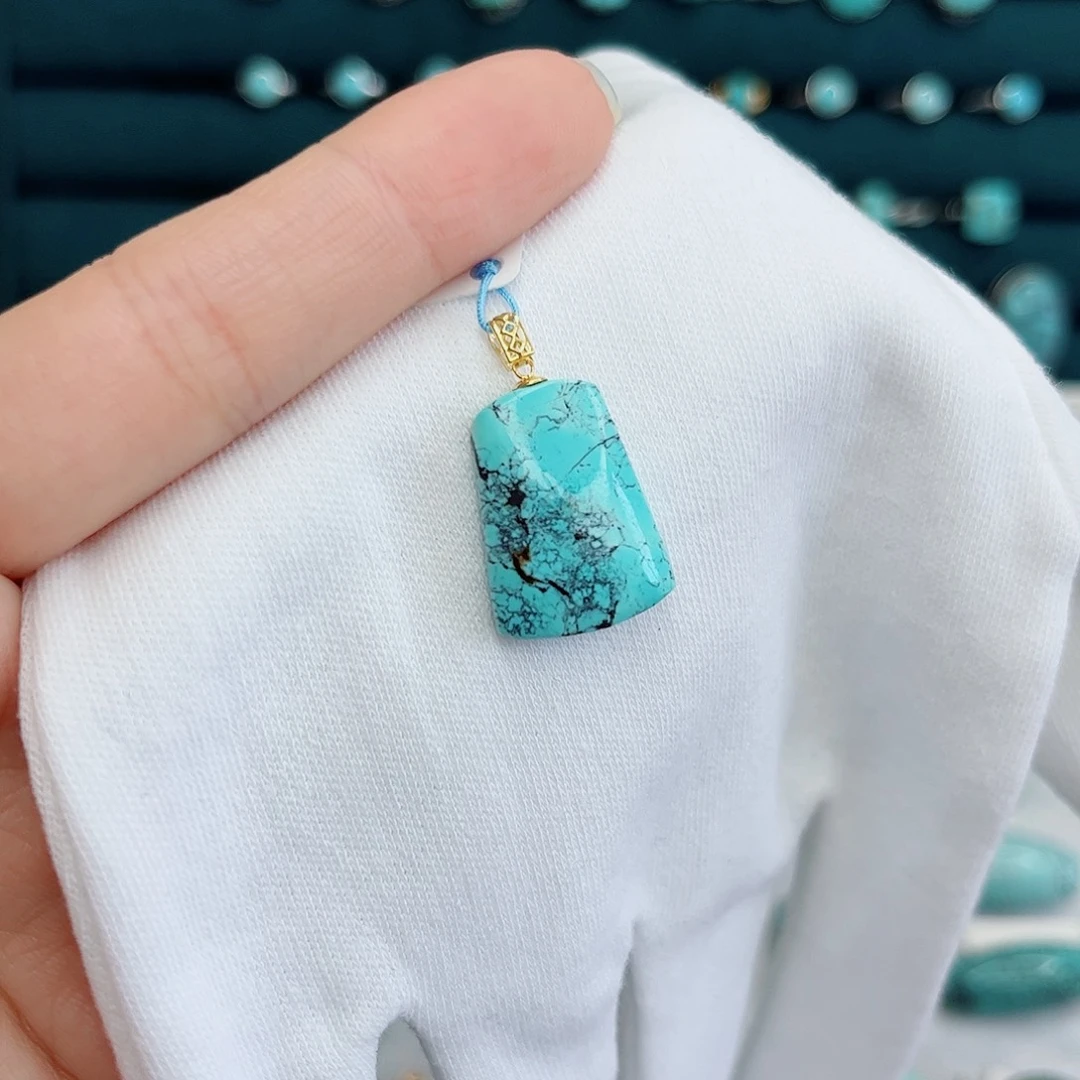 绿松石18K金镶嵌绿松石