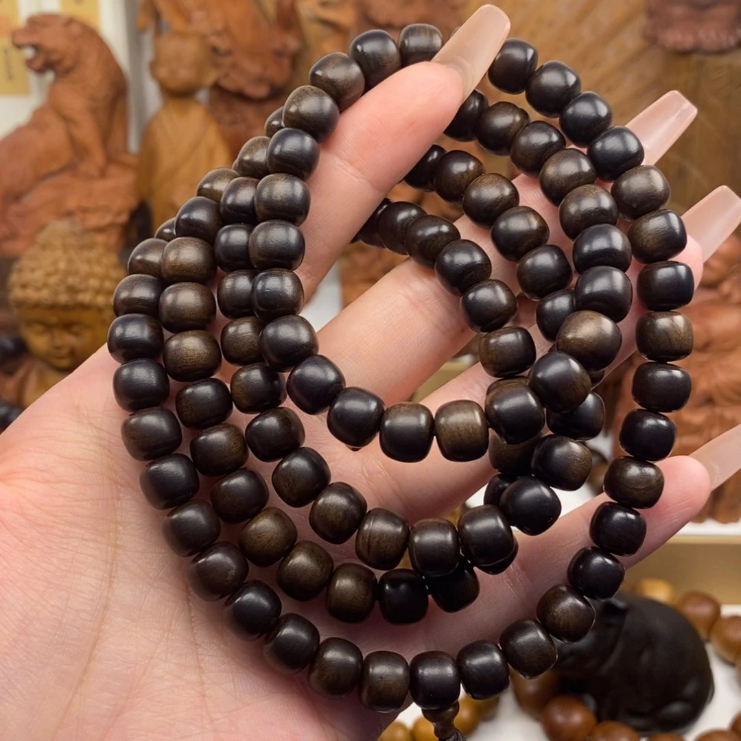 檀香木手串/手链老山檀黑沉风化老料8.9.108奶香